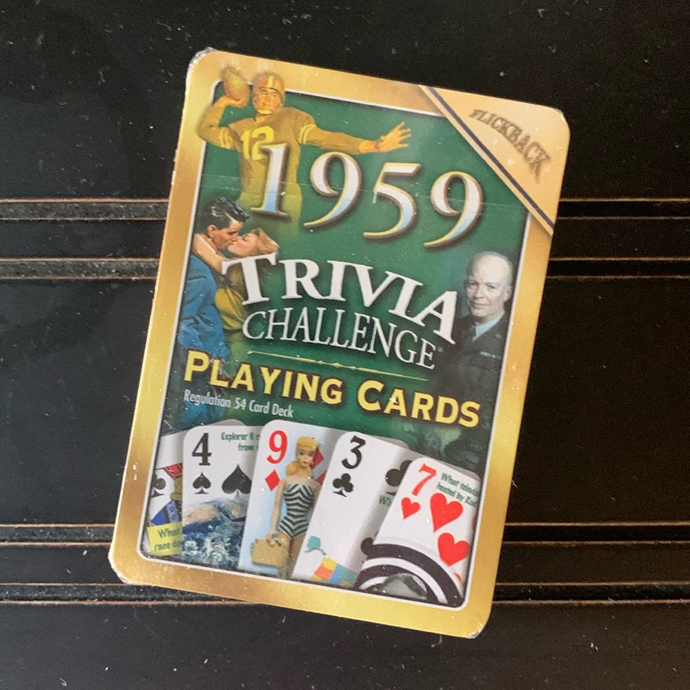 ♦️ 1959 Trivia Challenge Playing Cards